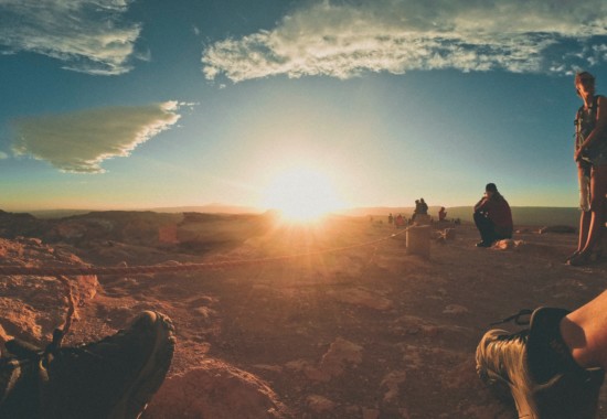 綺麗な朝焼けの景色